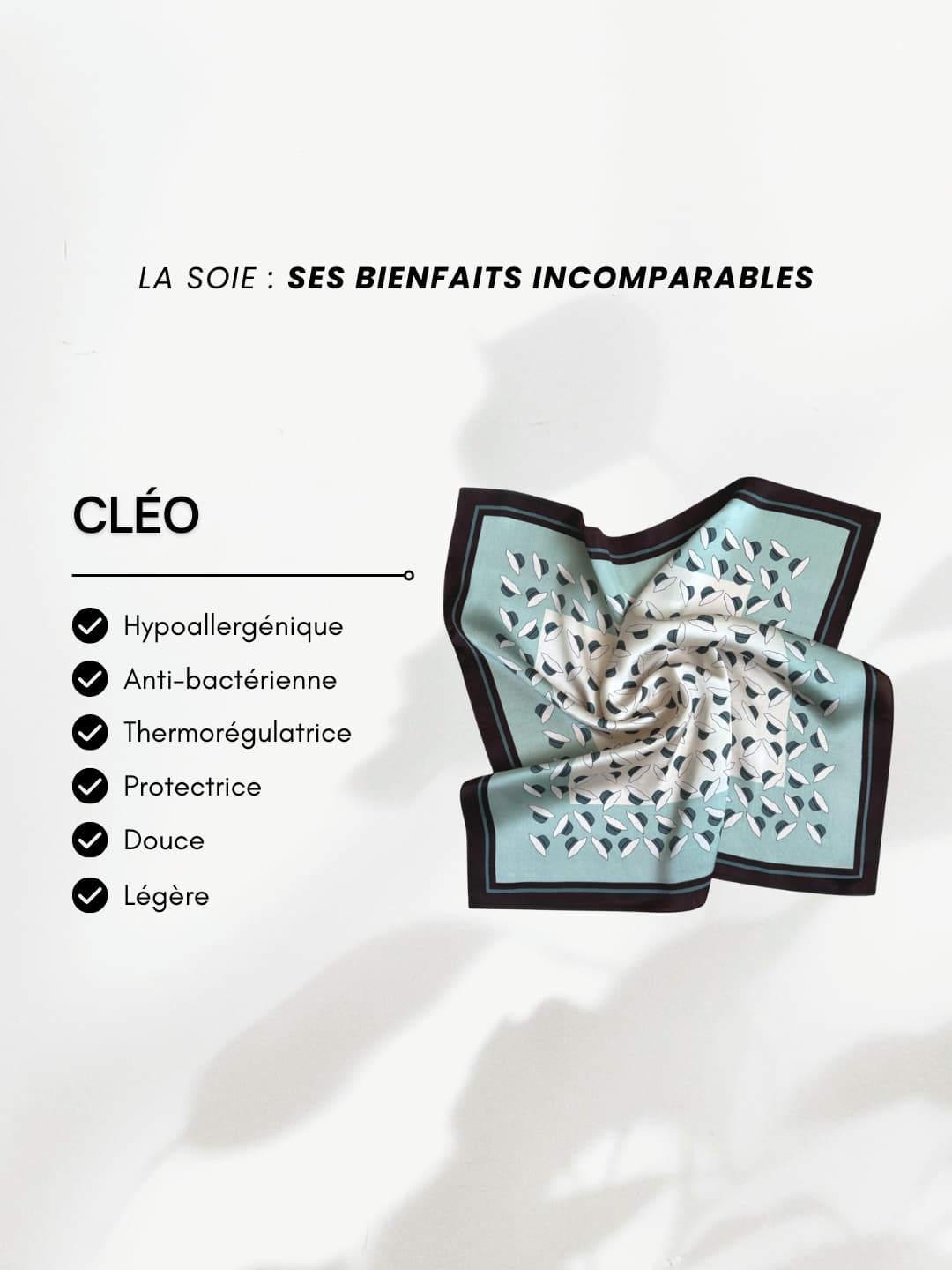 Carré de soie Cléo