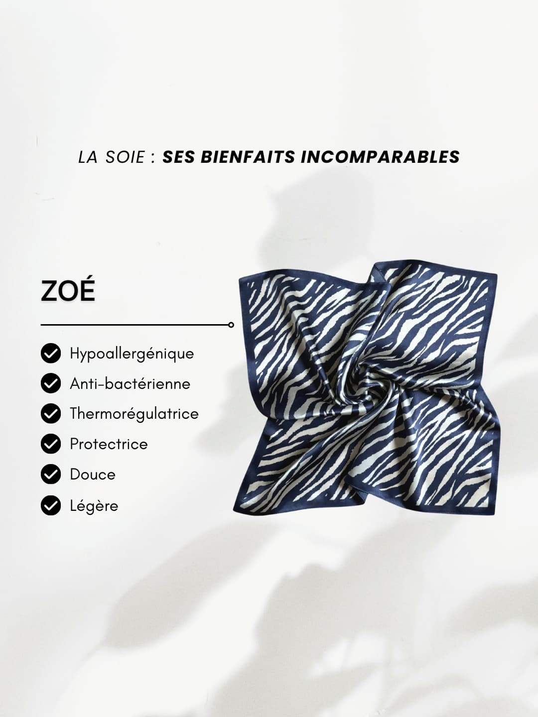 Carré de soie Zoé